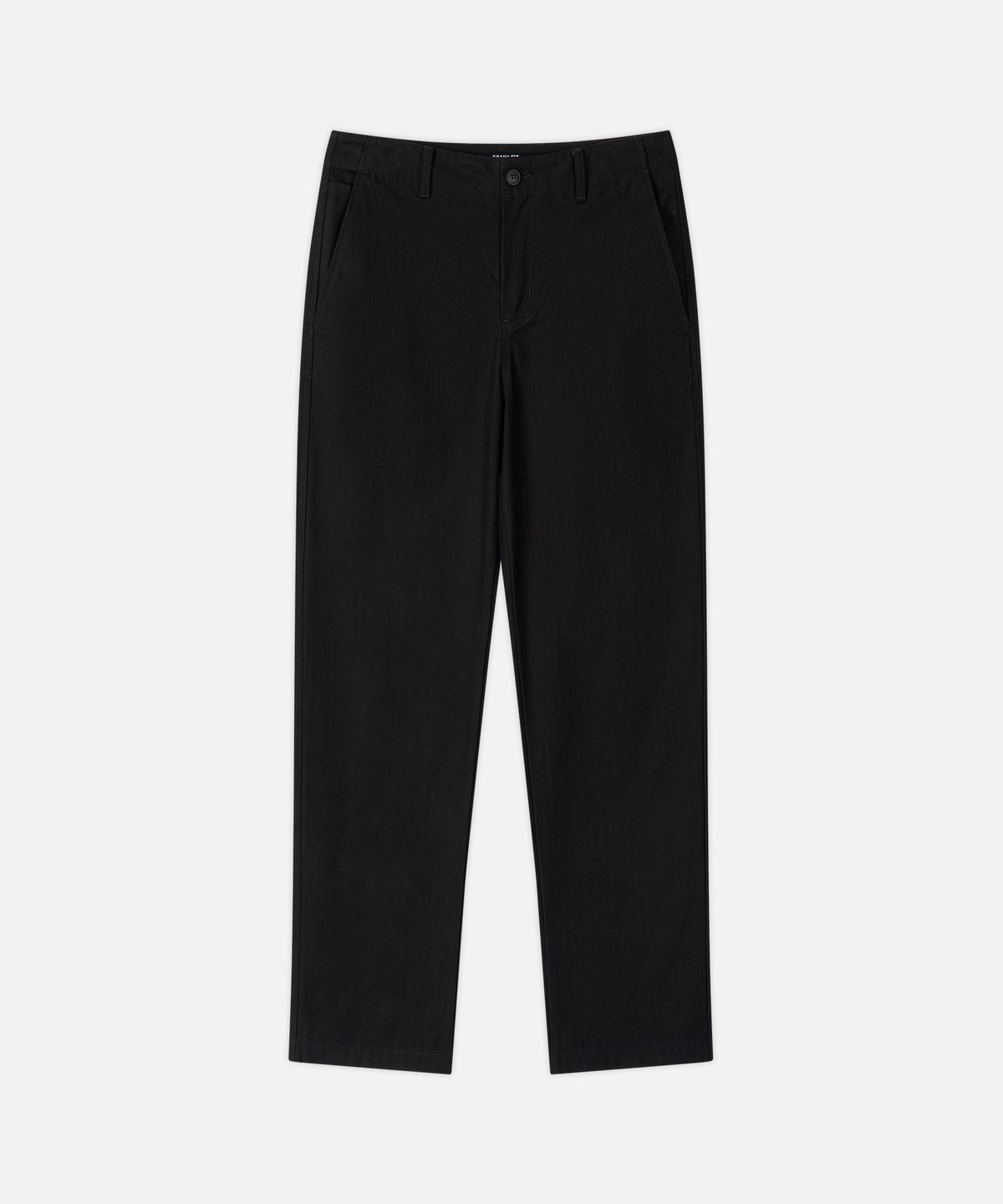 드로우핏(DRAW FIT) 로프트 헤링본 레귤러 스트레이트 팬츠 [BLACK]