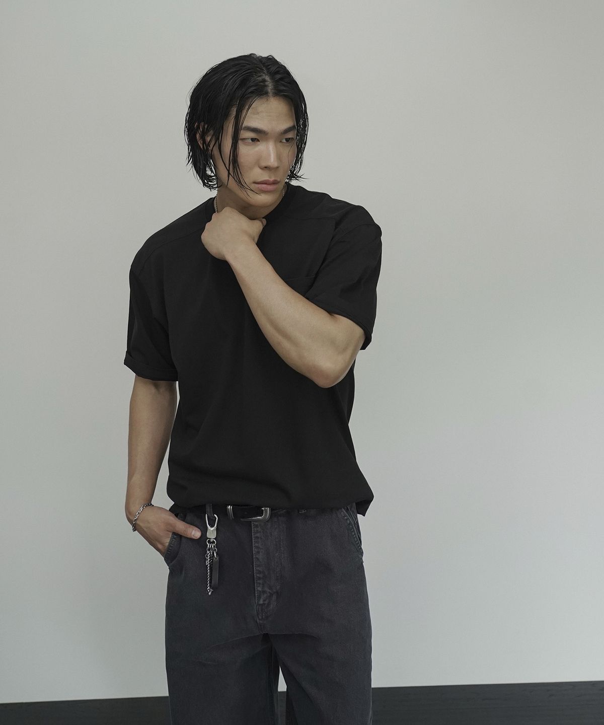 시도(SIIIIDO) ARMOR HALF T SHIRT(BLACK)