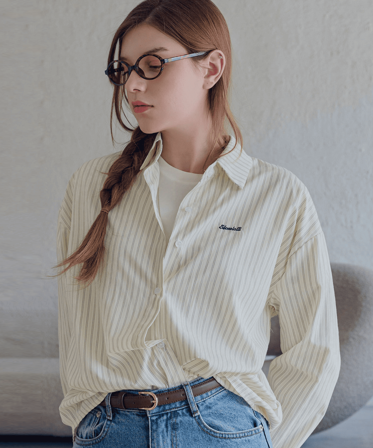 슬로우롤리(SLOWLOLLI) Basic slim leather belt_2 Colors