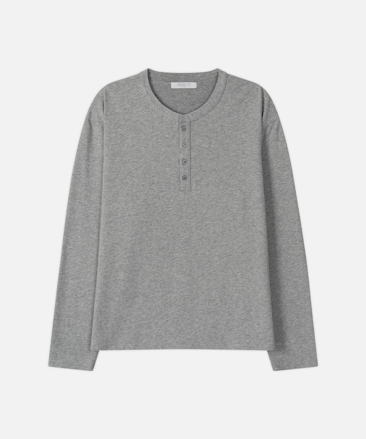 드로우핏(DRAW FIT) 코튼 헨리넥 롱슬리브 티셔츠 [3color]