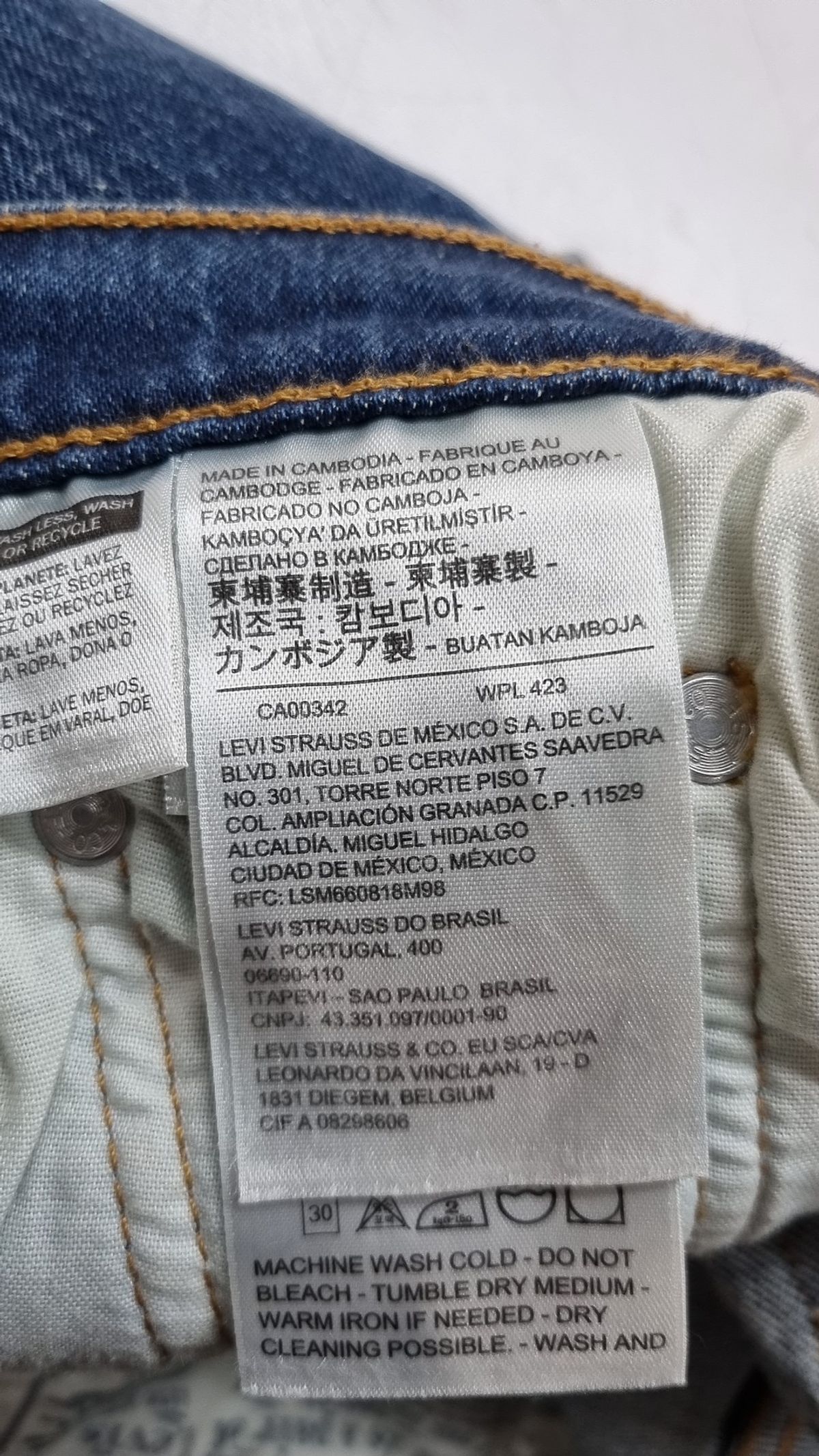 리바이스(LEVI'S) 501 오리지널 크롭 진 _36200-0157 61-86