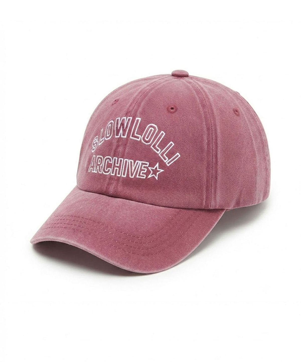 슬로우롤리(SLOWLOLLI) Vintage logo ball cap_4 Colors