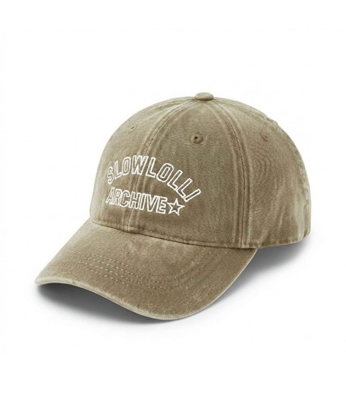 슬로우롤리(SLOWLOLLI) Vintage logo ball cap_4 Colors