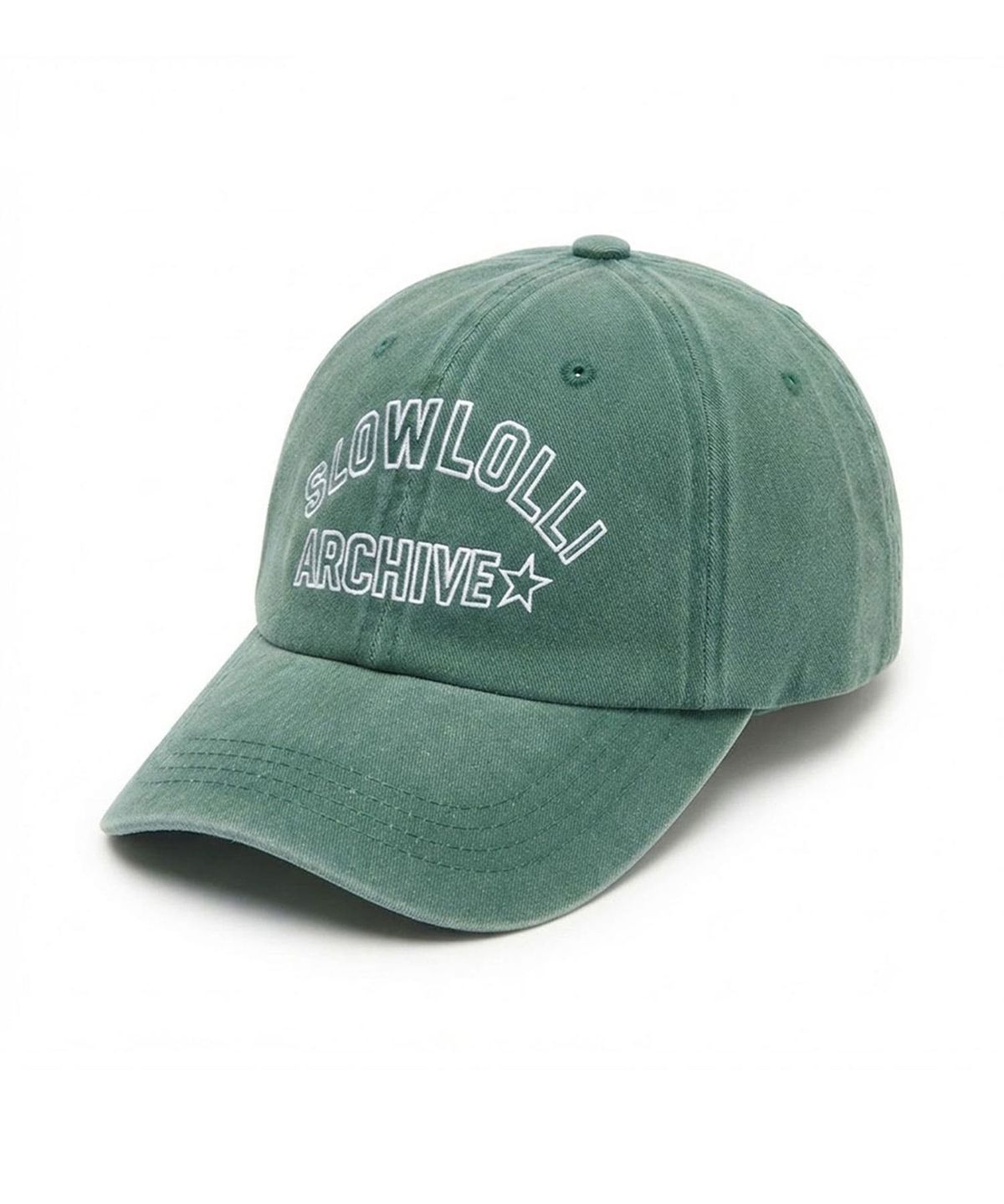 슬로우롤리(SLOWLOLLI) Vintage logo ball cap_4 Colors