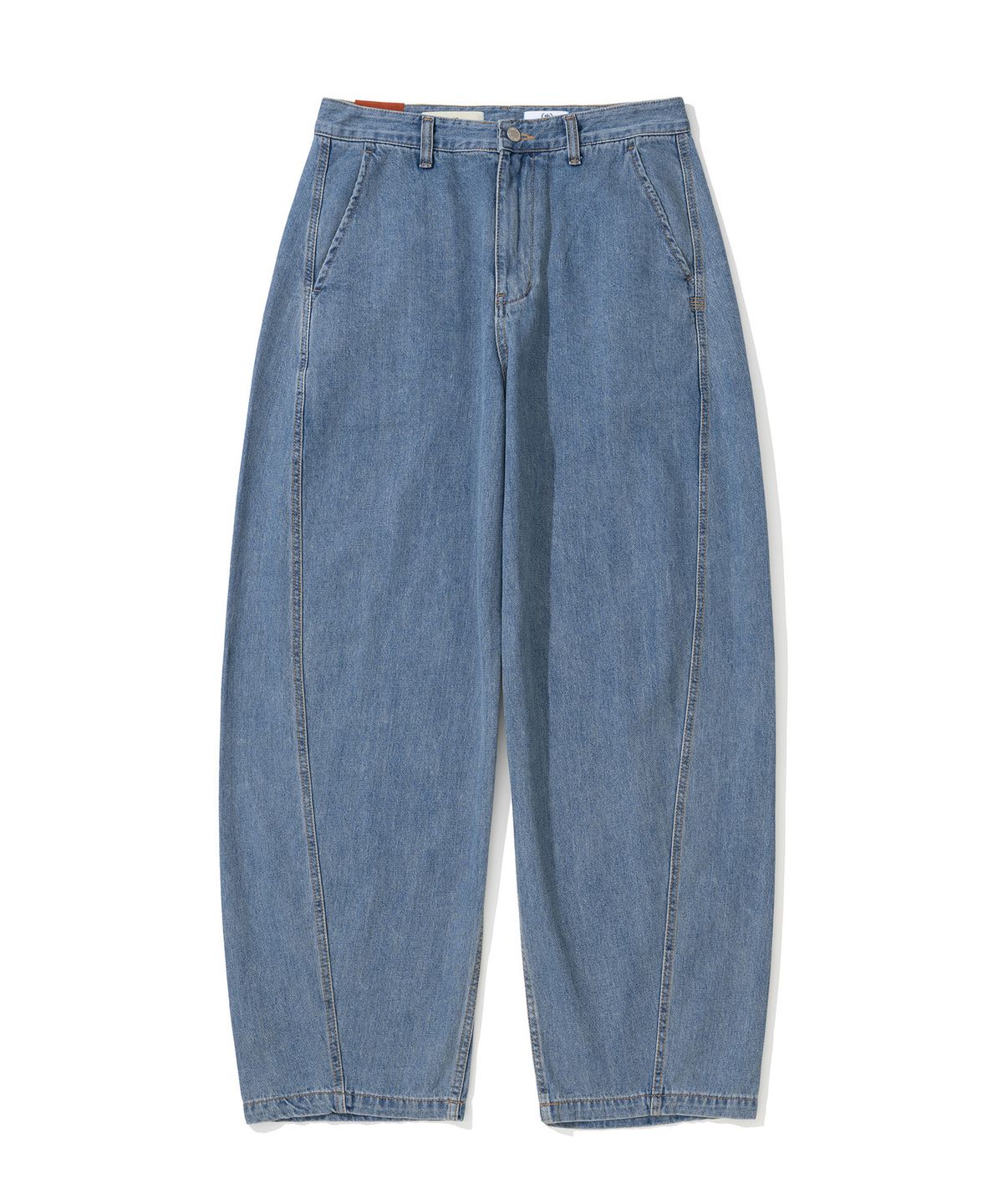 시도(SIIIIDO) SAM SUMMER CURVED LINE DENIM JEANS(LIGHT BLUE)