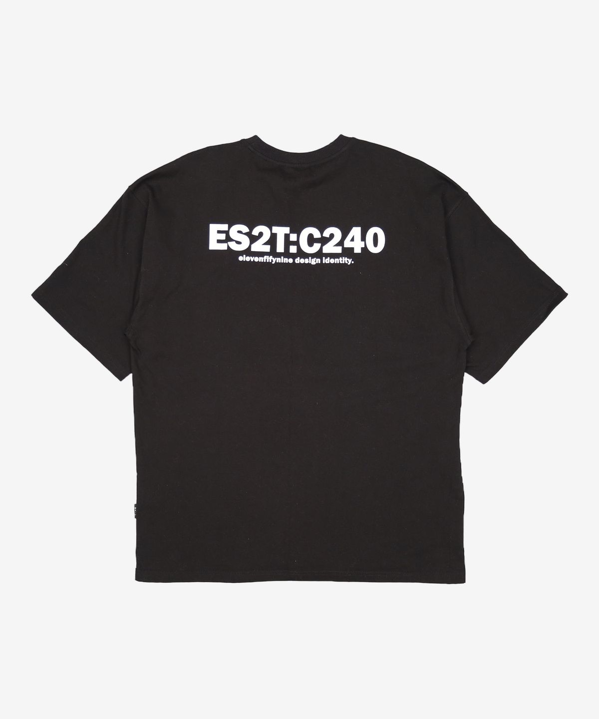일레븐피프티나인(ELEVENFIFTYNINE) [1159] BASIC OVER FIT T-SHIRTS (BLACK) [ETS001H23BK] L