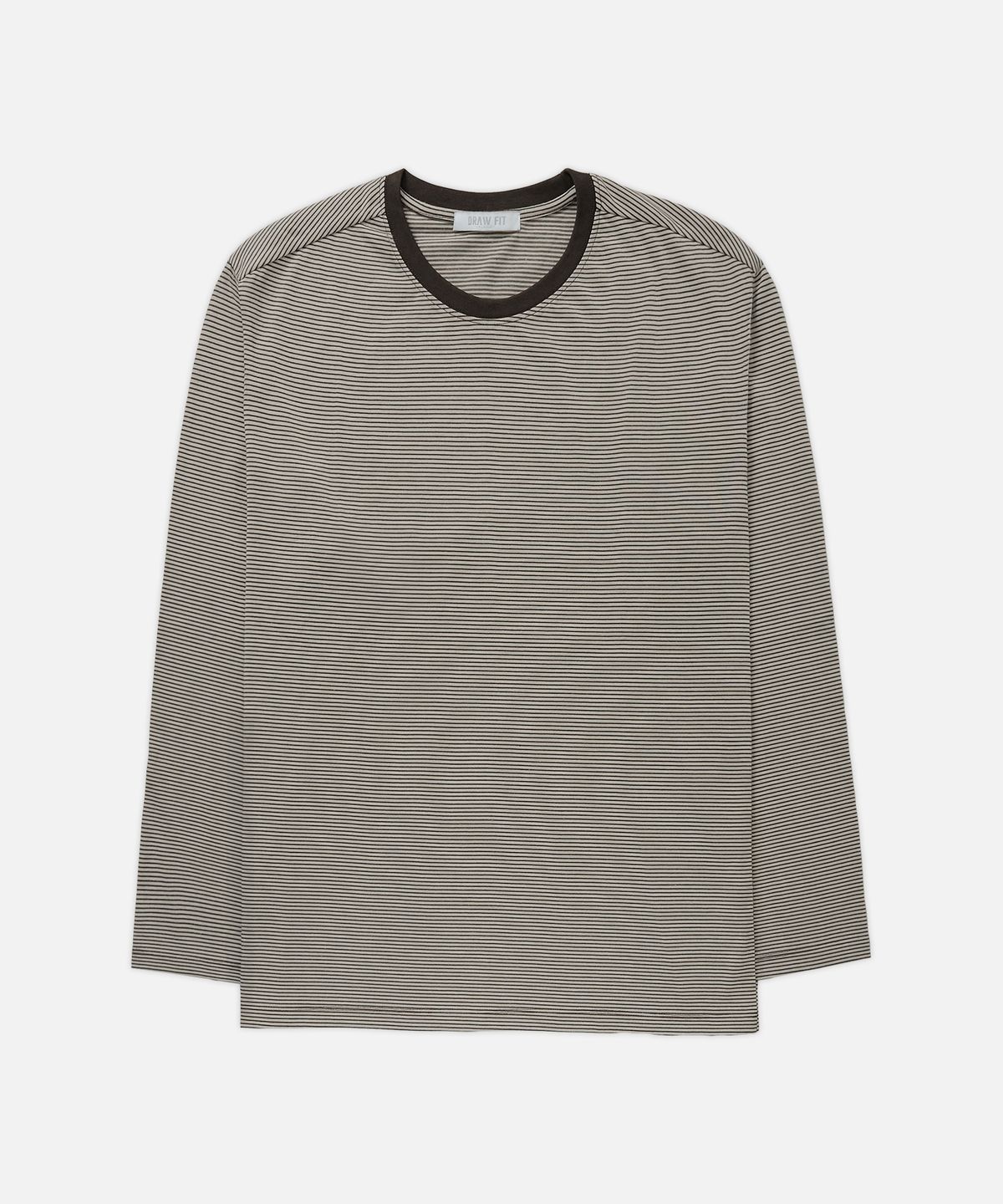 드로우핏(DRAW FIT) 스트라이프 티셔츠 [BROWN]