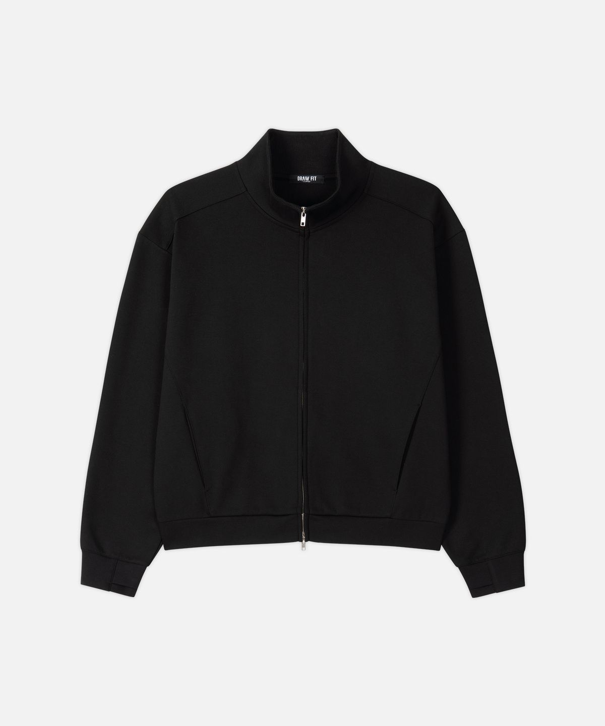 드로우핏(DRAW FIT) 에센셜 스웨트 풀집업 셔츠 [BLACK]