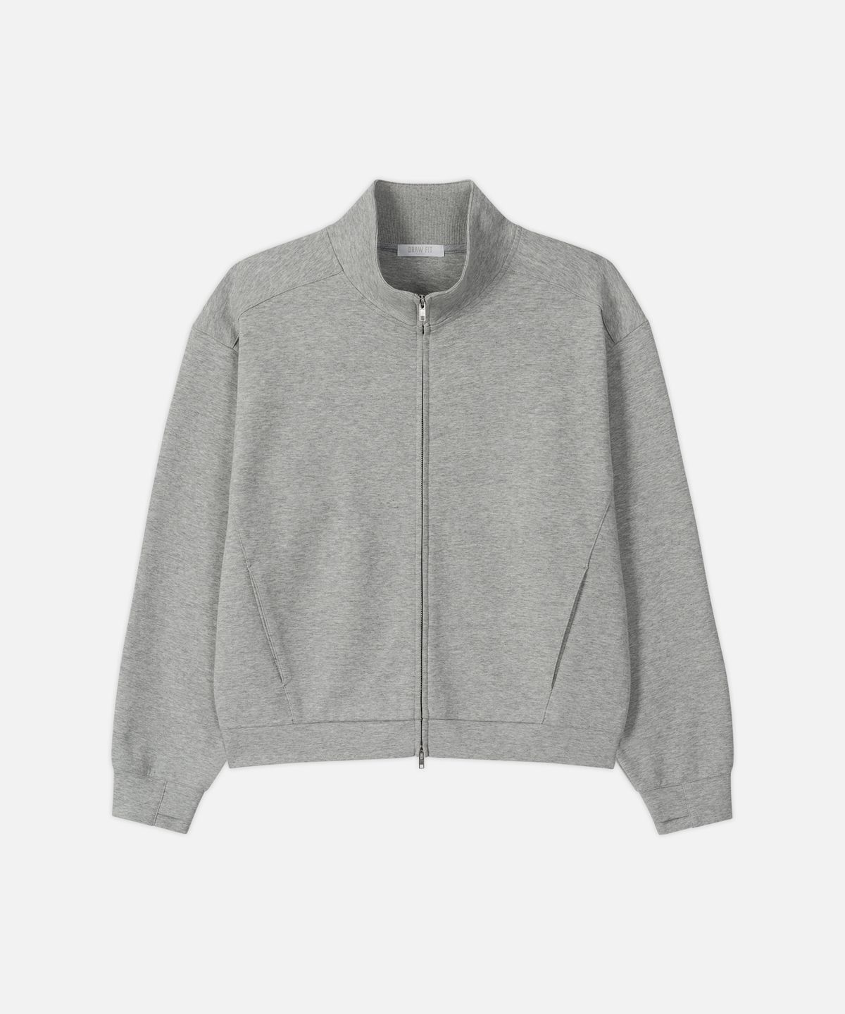 드로우핏(DRAW FIT) 에센셜 스웨트 풀집업 셔츠 [MELANGE GREY]