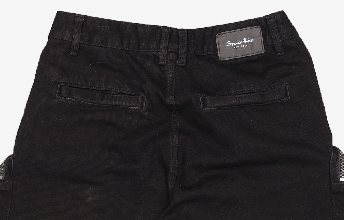 스모크라이즈(SMOKERISE) BK CARGO DENIM SHORTS 30