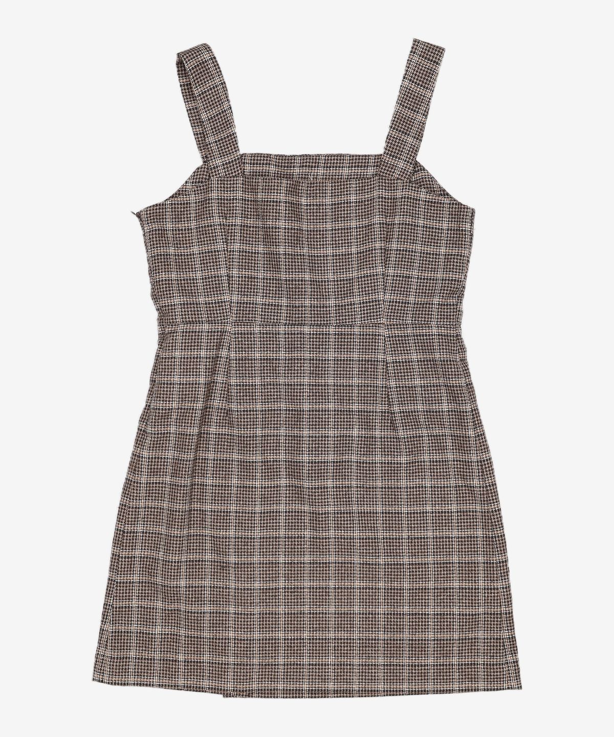 미쏘(MIXXO) 사이드버튼 체크 원피스 MIWOW8T51A M