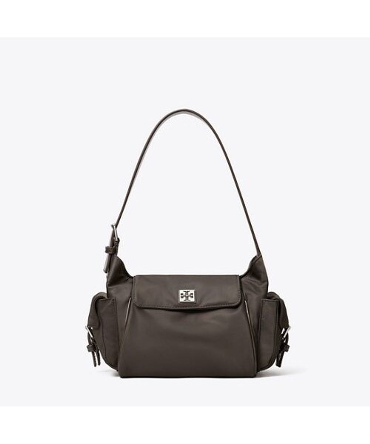 토리버치(TORYBURCH) 버지니아 포켓 숄더 백 - 다크 브라운