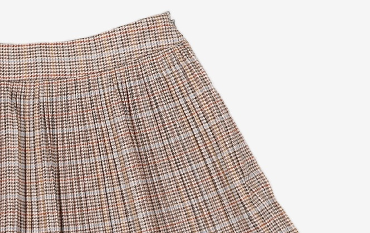 미쏘(MIXXO) 체크 플리츠 미니 스커트 MIWWHC902G 24