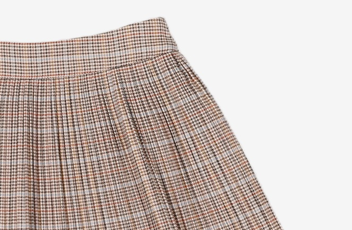 미쏘(MIXXO) 체크 플리츠 미니 스커트 MIWWHC902G 24