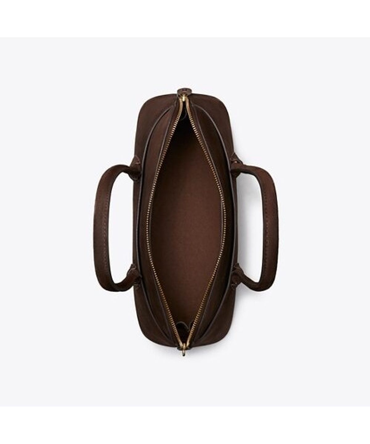 토리버치(TORYBURCH) 락 스웨이드 이스트웨스트 샤첼 - 다크 코코아