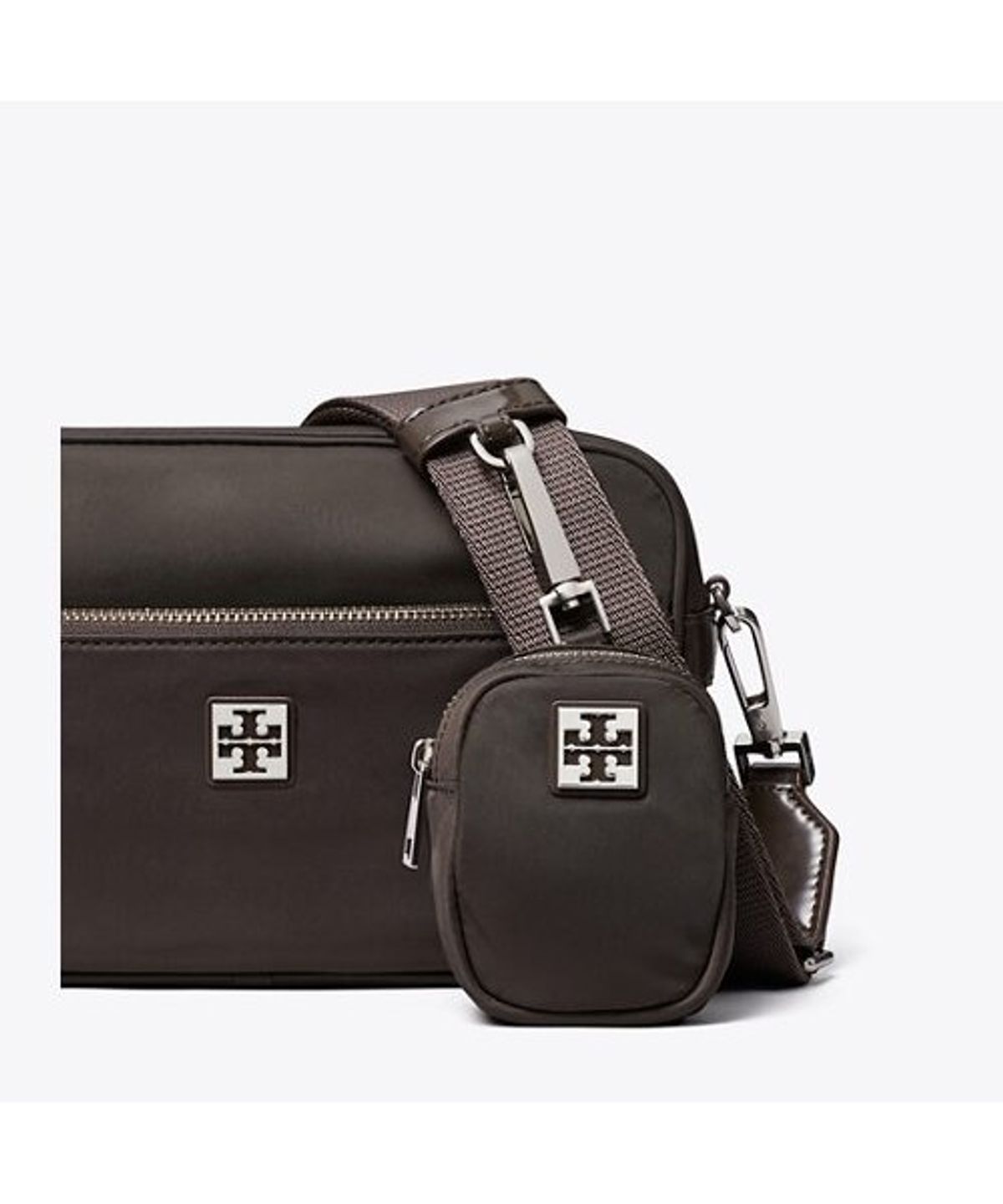 토리버치(TORYBURCH) 버지니아 숄더 백 - 다크 브라운