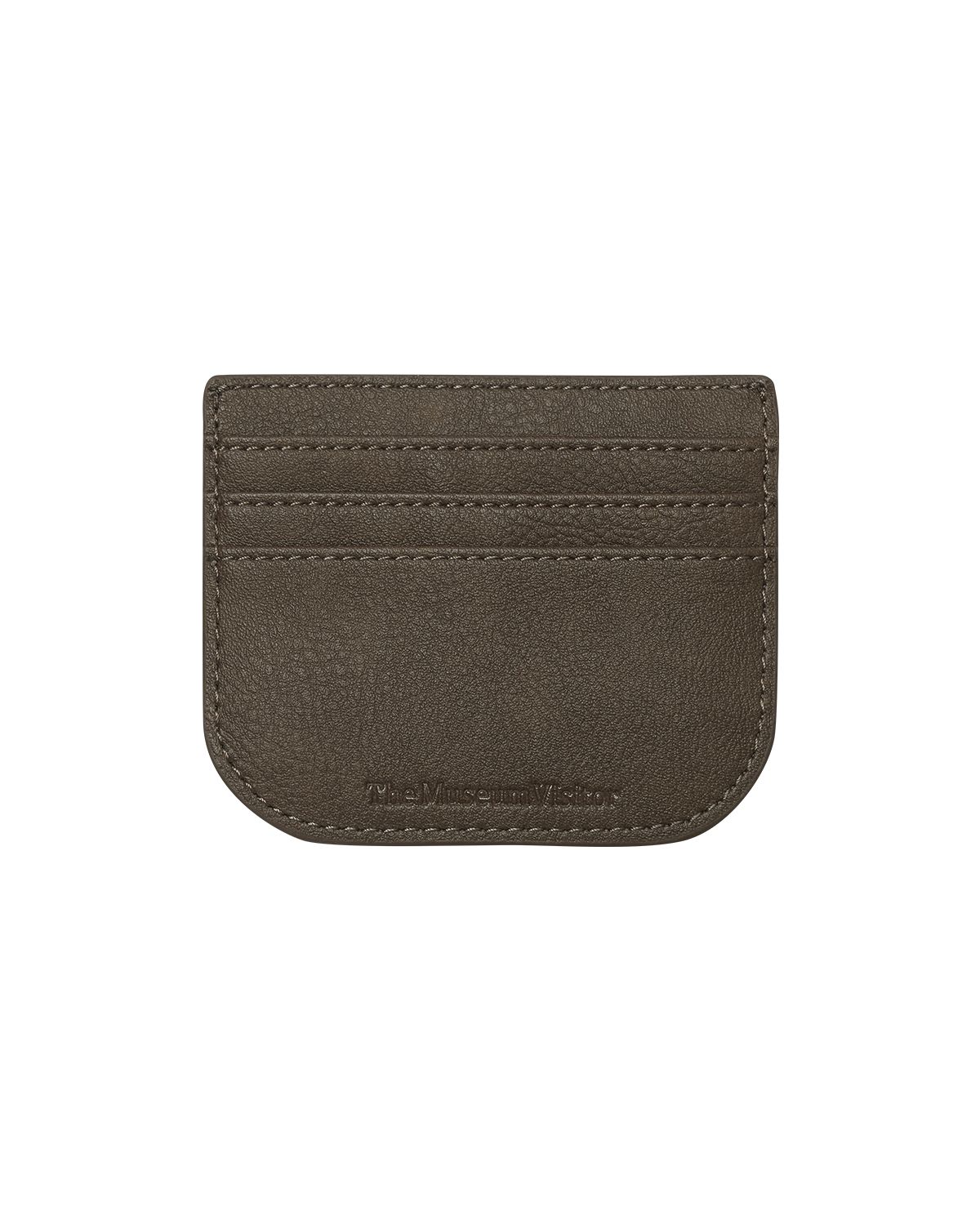 더뮤지엄비지터(THEMUSEUMVISITOR) COSMIC STUDS FLAP CARD WALLET (BROWN)