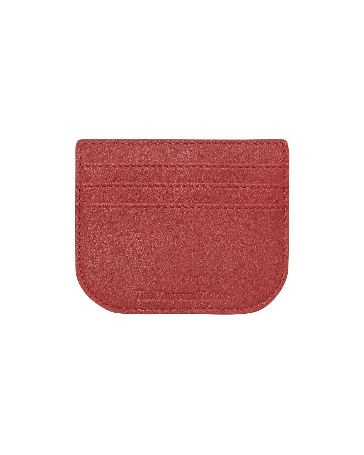 더뮤지엄비지터(THEMUSEUMVISITOR) COSMIC STUDS FLAP CARD WALLET (RED)