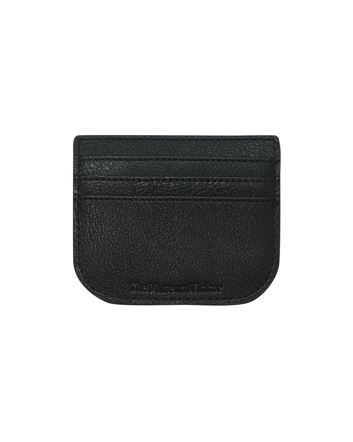 더뮤지엄비지터(THEMUSEUMVISITOR) COSMIC STUDS FLAP CARD WALLET (BLACK)