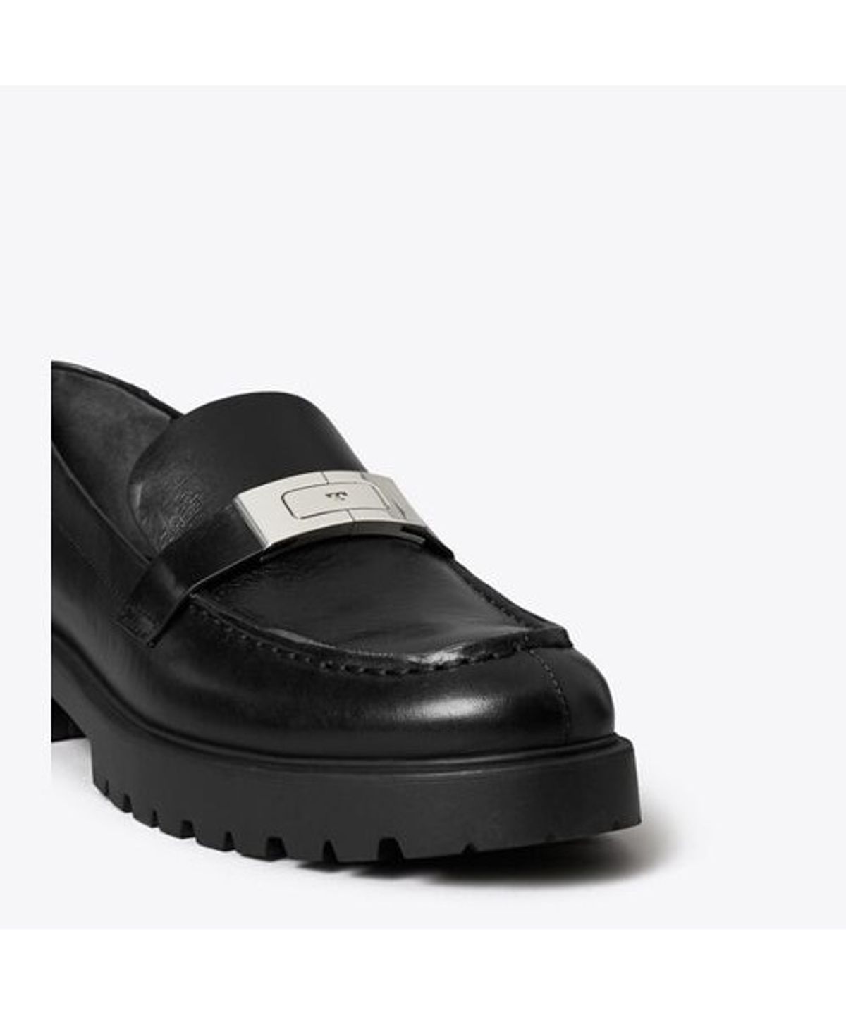 토리버치(TORYBURCH) 릴리 러그 로퍼 - 퍼펙트 블랙 / 실버