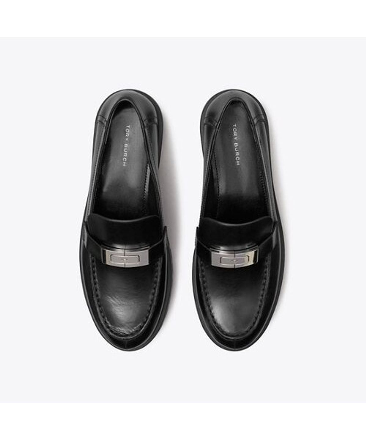 토리버치(TORYBURCH) 릴리 러그 로퍼 - 퍼펙트 블랙 / 실버