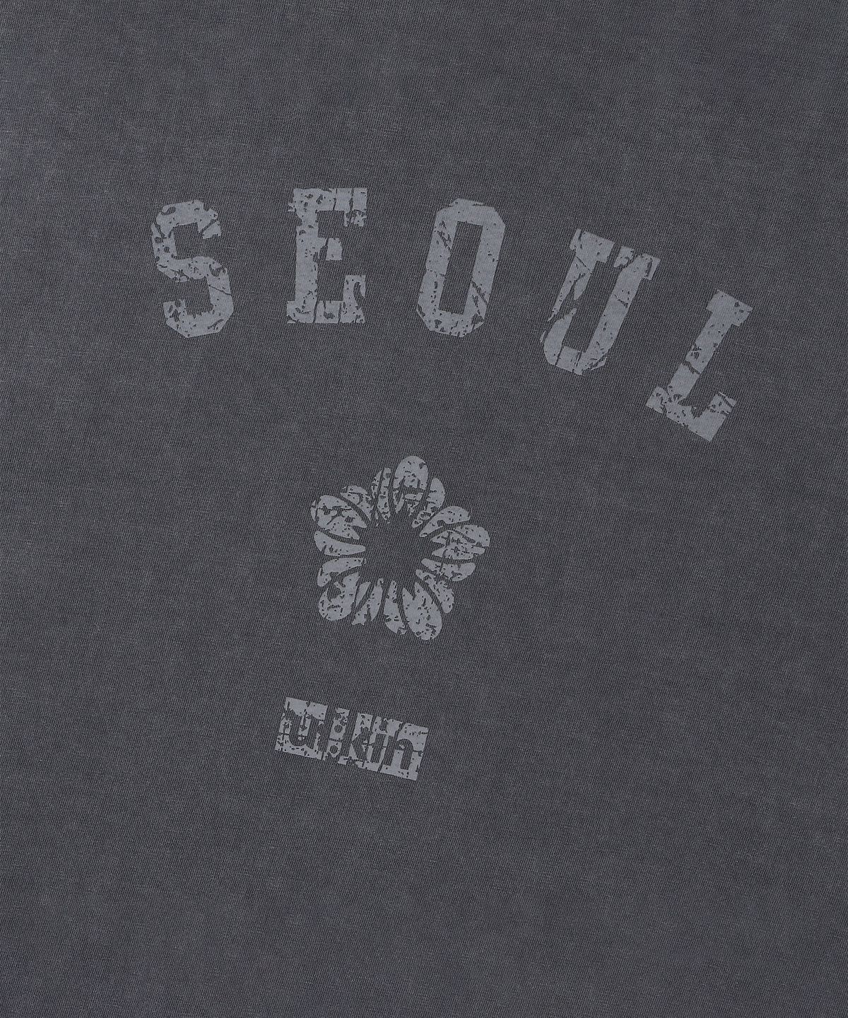 얼킨(ULKIN) 무궁 헤리티지 서울 반팔 티셔츠_더스티 차콜