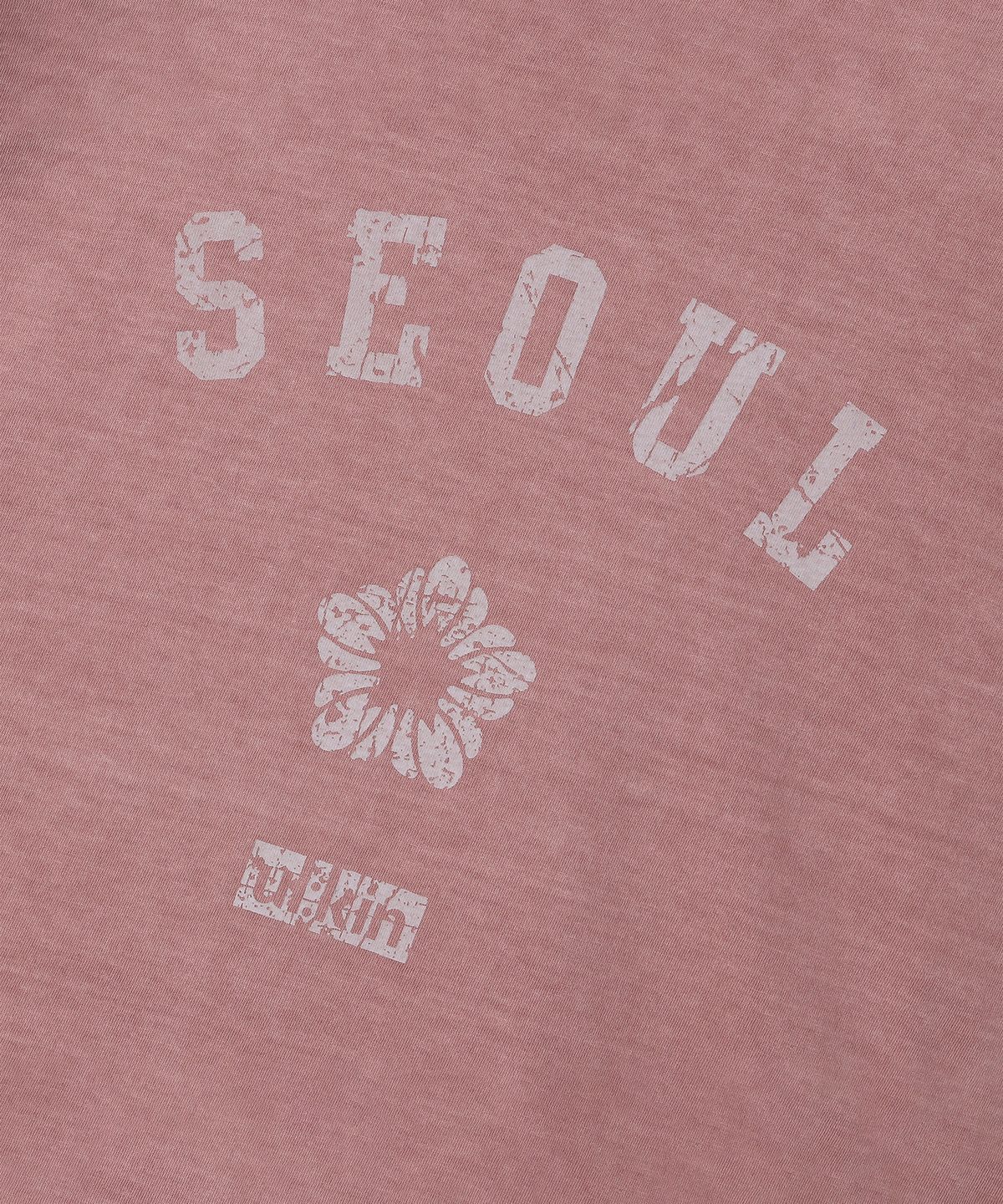 얼킨(ULKIN) 무궁 헤리티지 서울 반팔 티셔츠_더스티 핑크