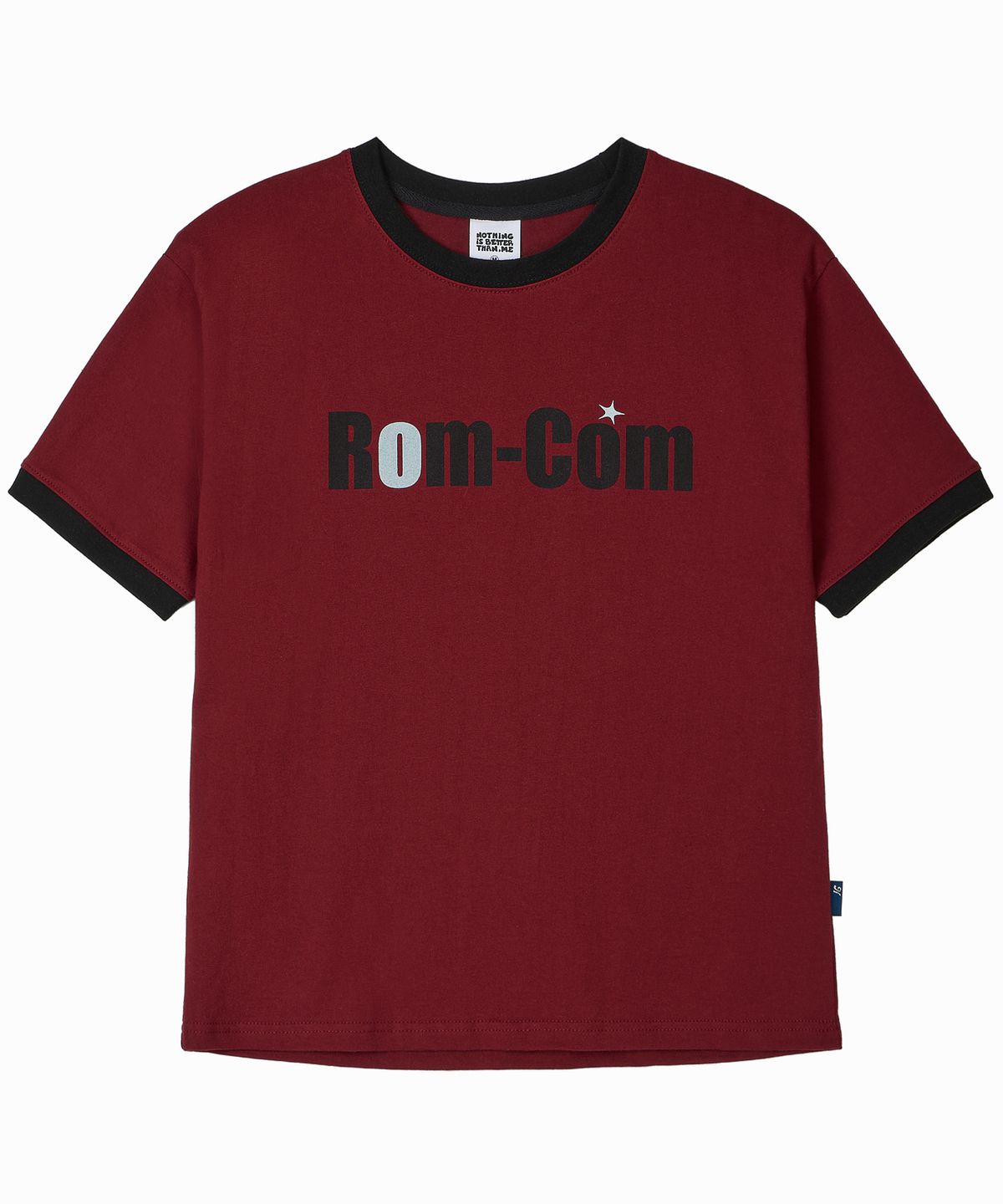 낫띵이즈베럴댄미(NOTHINGISBETTERTHANME) ROM-COM RINGER TEE_burgundy