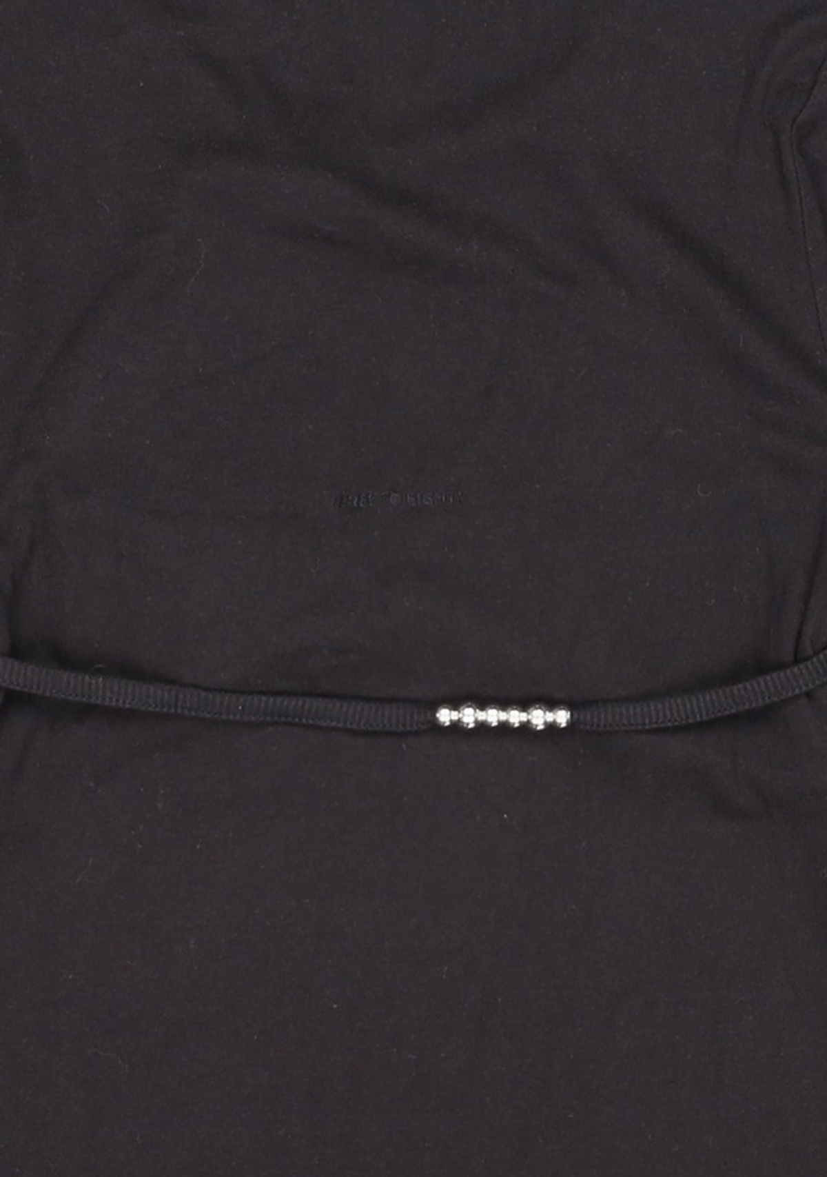 쓰리투에이티(THREE TO EIGHTY) [2nd REORDER] BEADY BRA LAYER LONG SLEEVE TEE BLACK ONE SIZE