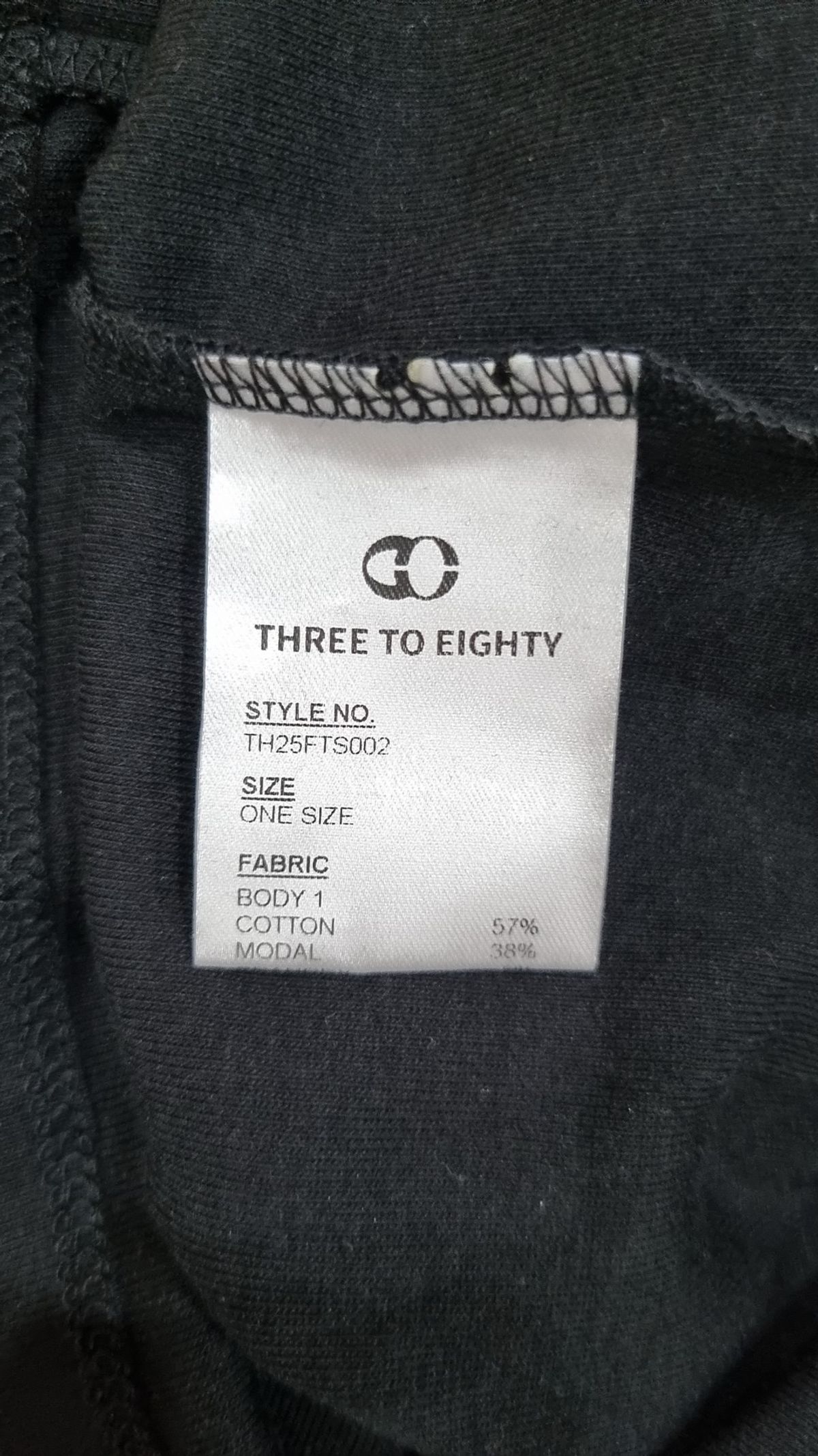 쓰리투에이티(THREE TO EIGHTY) [2nd REORDER] BEADY BRA LAYER LONG SLEEVE TEE BLACK ONE SIZE