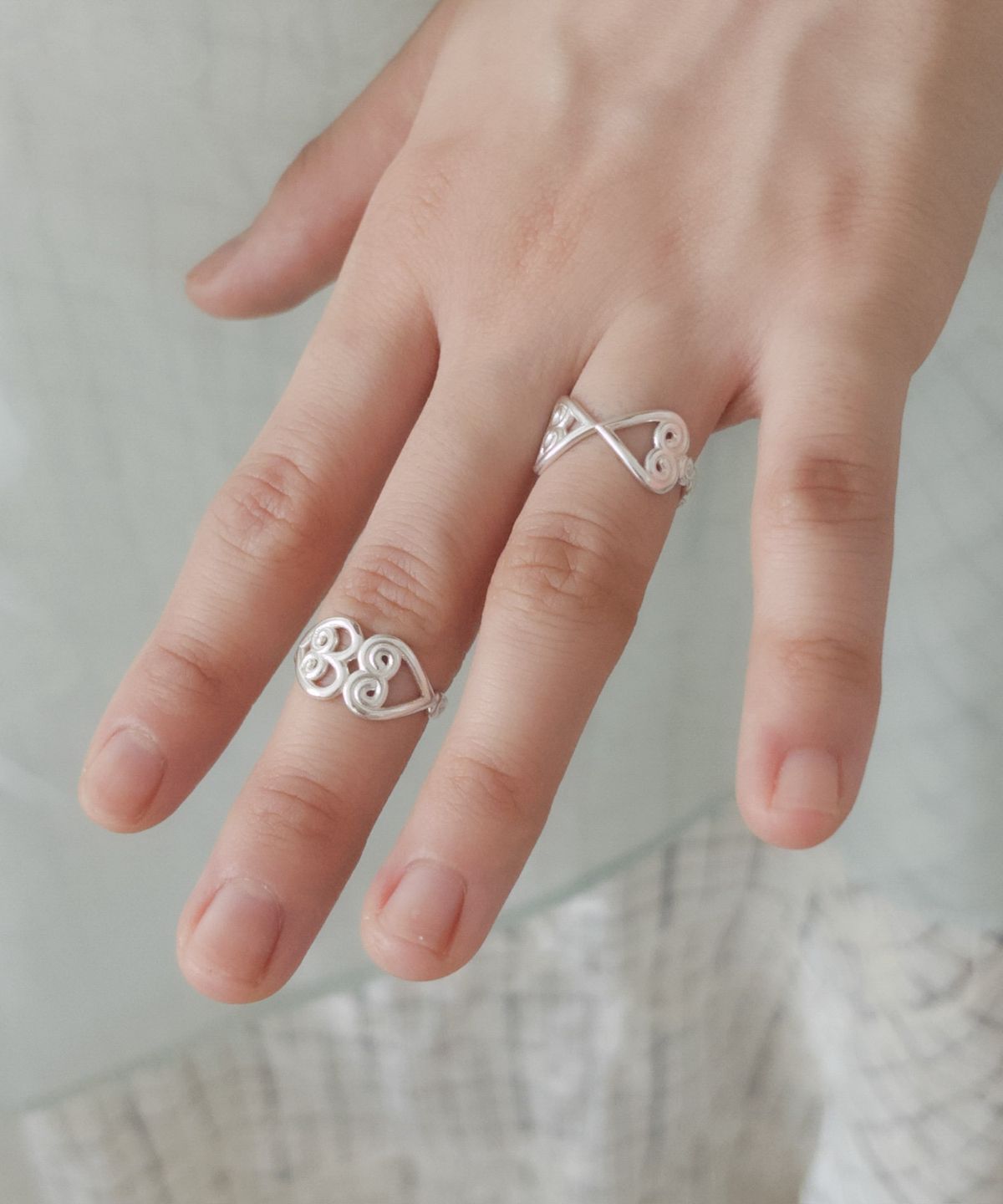 페어오브러브(PAIR OF LOVE) Paris Heart Rolling Ring