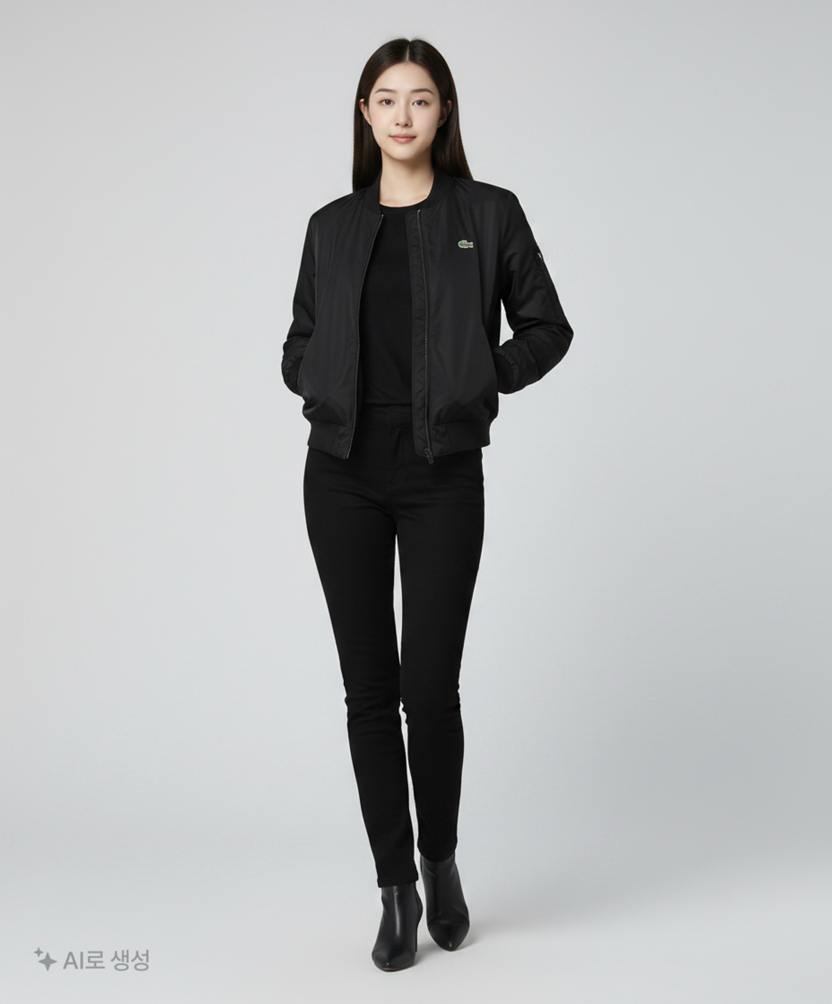 라코스테(LACOSTE) 항공 점퍼/블루종/MA-1 XS