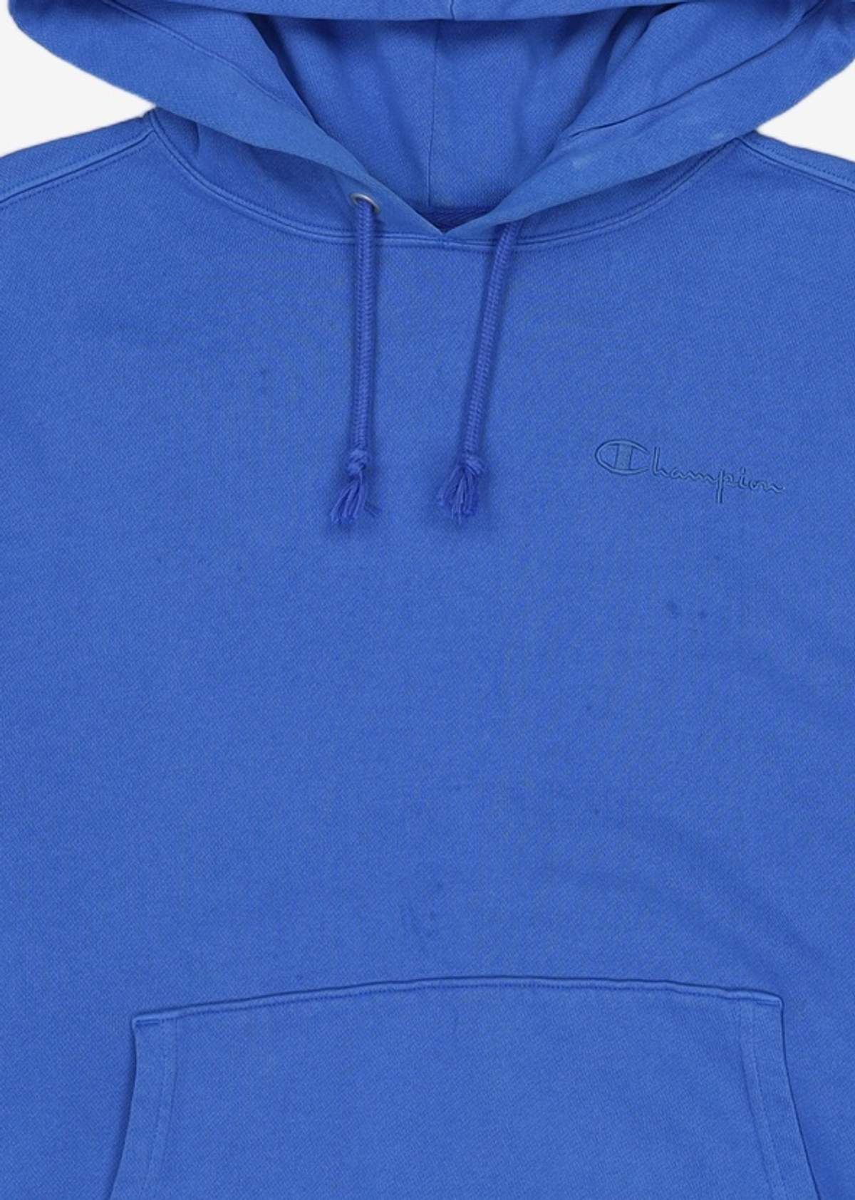 챔피온(CHAMPION) [US] Vintage Dye 7.3oz Lightweight Champion로고 기모 후드티셔츠 (NORMAL BLUE) CKTS1F603B2 S