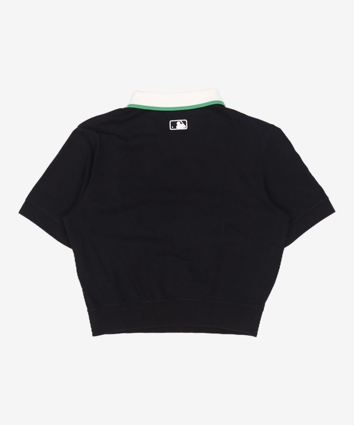 엠엘비(MLB) 여성 배색 크롭 카라 티셔츠 NY (Black) M