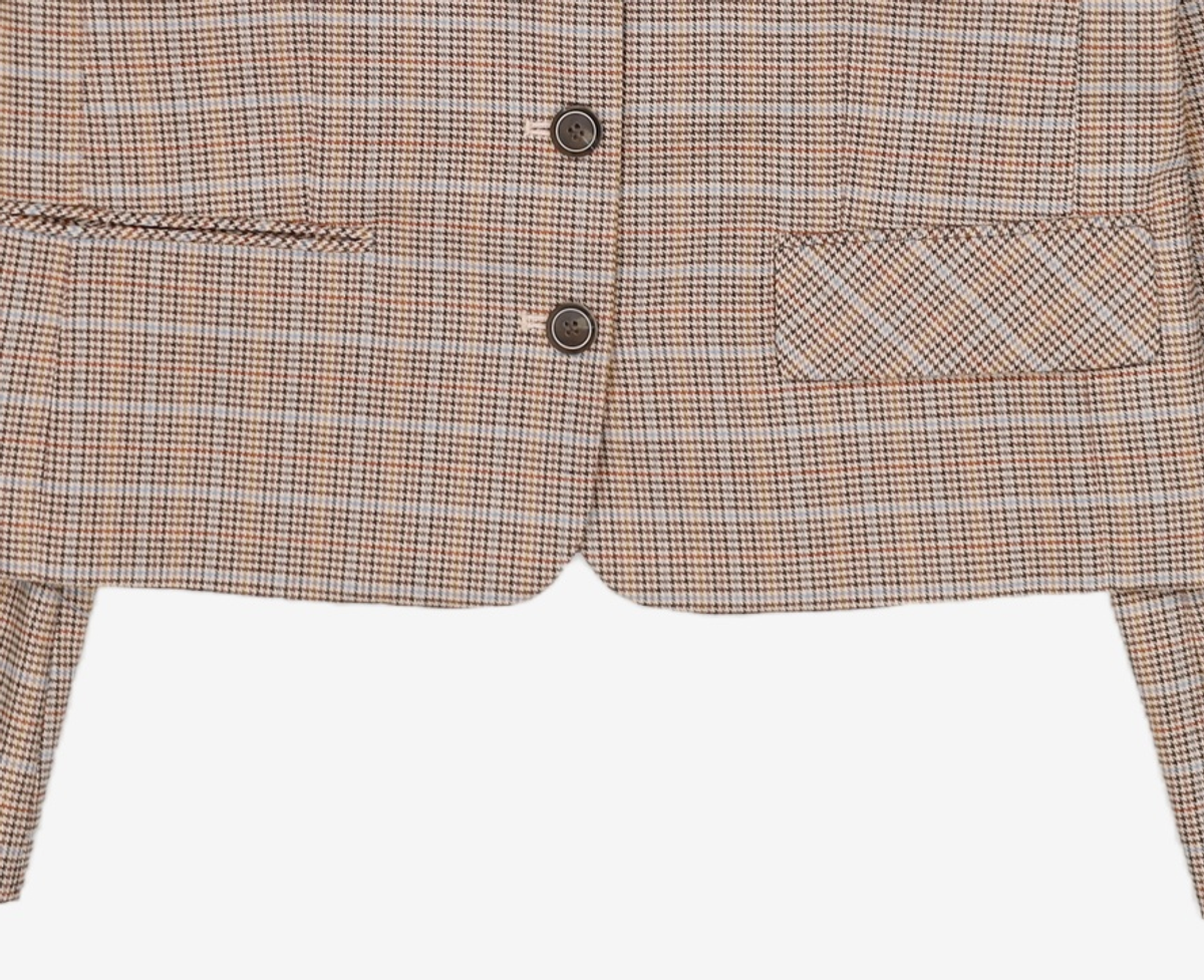 미쏘(MIXXO) 테일러드 싱글 3버튼 크랍 자켓 MIWJKC902G S