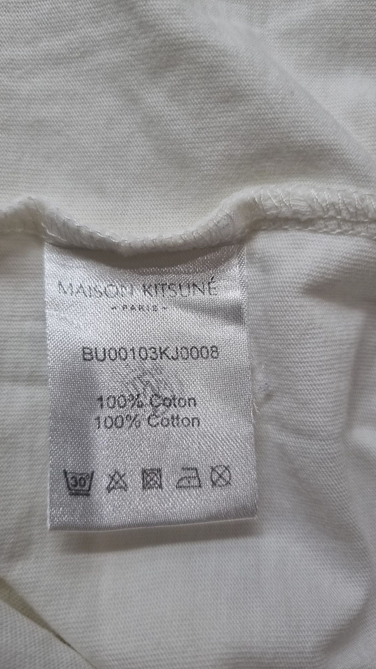 메종 키츠네(MAISON KITSUNE) 22SS 폭스 헤드 티셔츠 BU00103KJ0008 XL