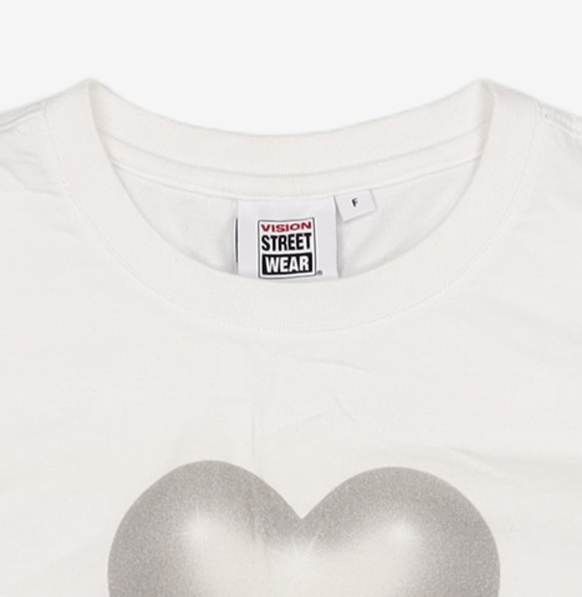 비전스트릿웨어(VISION STREETWEAR) VSW 3D Heart WS T-Shirts White FREE