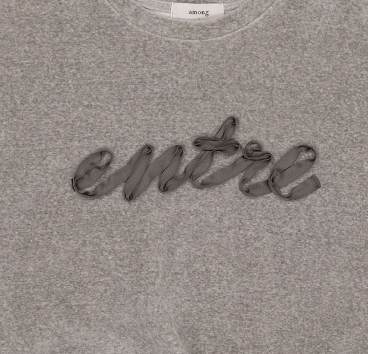 어몽(AMONG) A RIBBON ENTRE SWEATSHIRT [2 colors] S