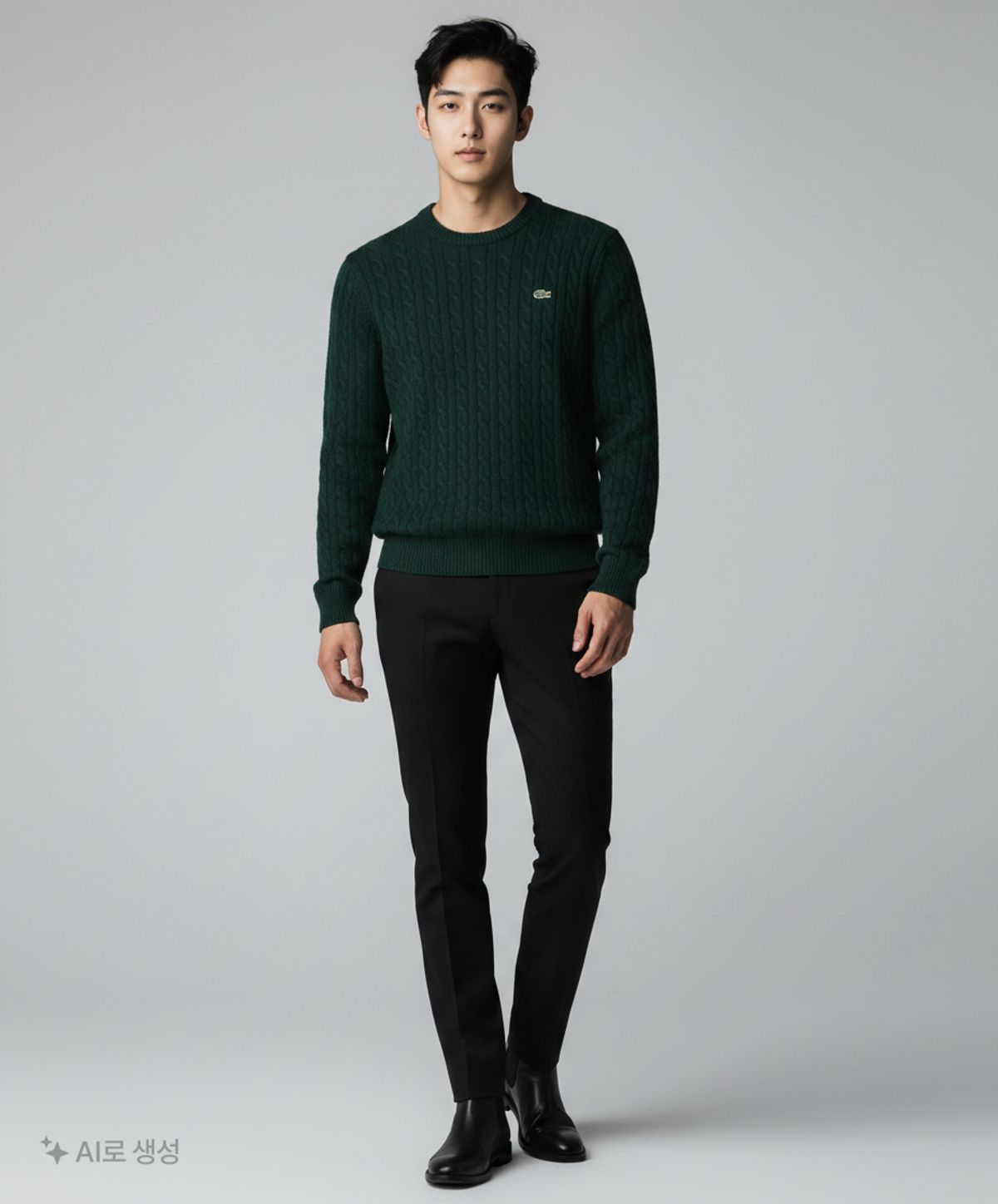 라코스테(LACOSTE) 남성 케이블 풀오버 AH199E-51N YZP M