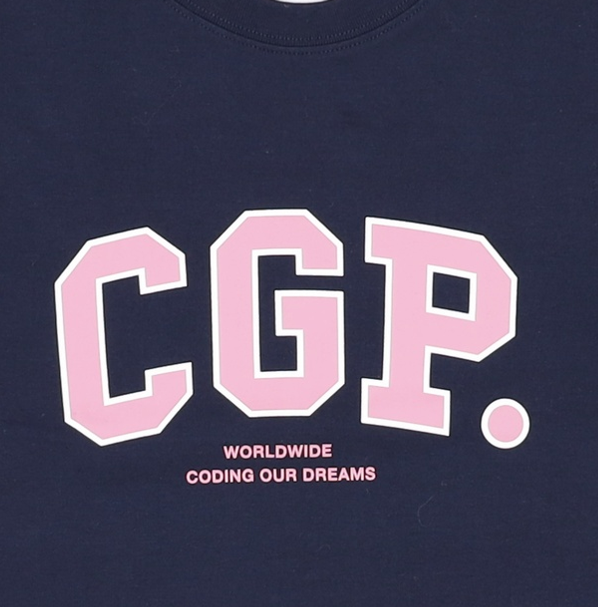 코드그라피(CGP) (우먼) 슬림핏 CGP 아치 로고 반소매 티셔츠_네이비 S