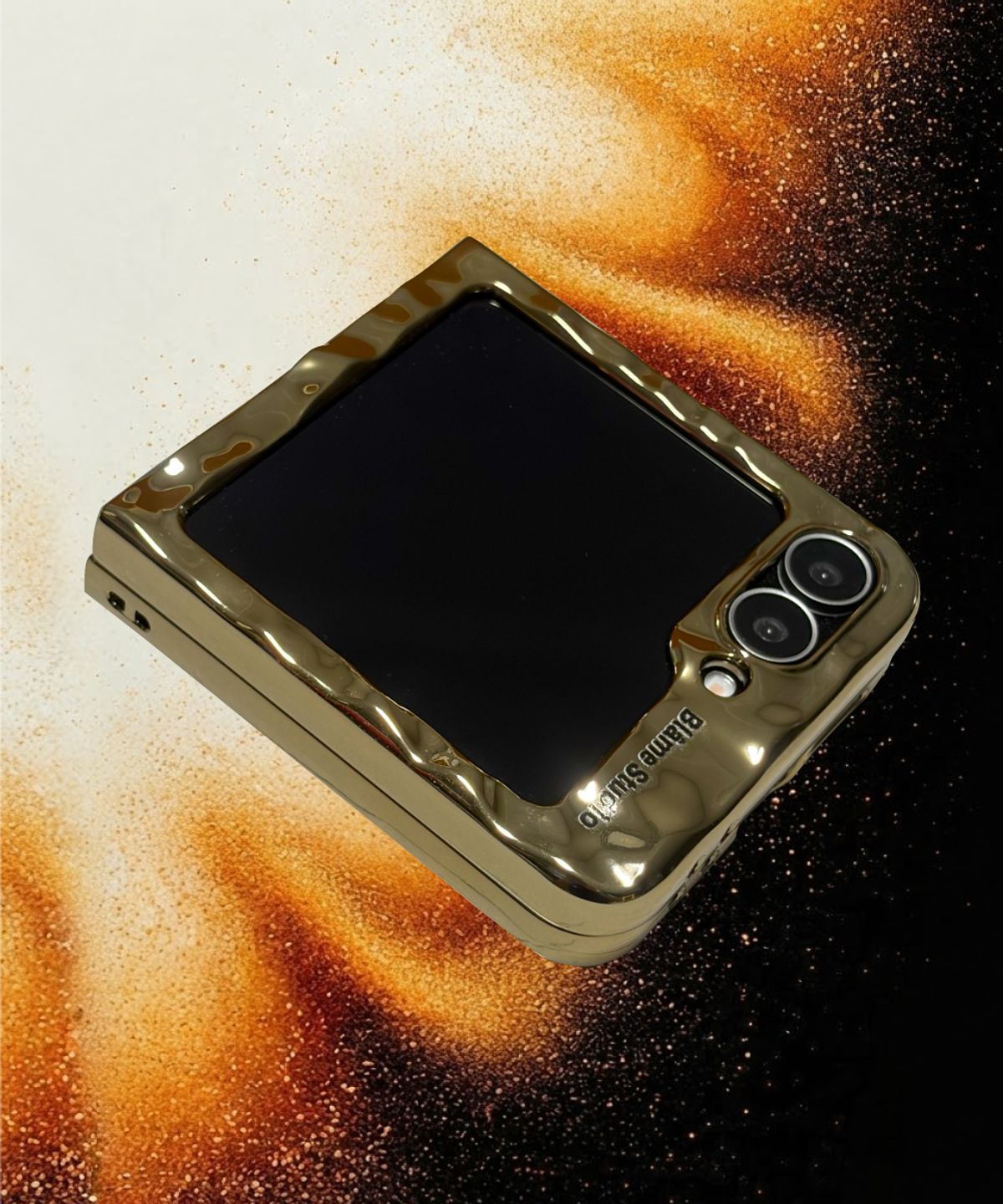 블레임 스튜디오(BLAMESTUDIO) Z Flip System Capsule Golden Ripples Case