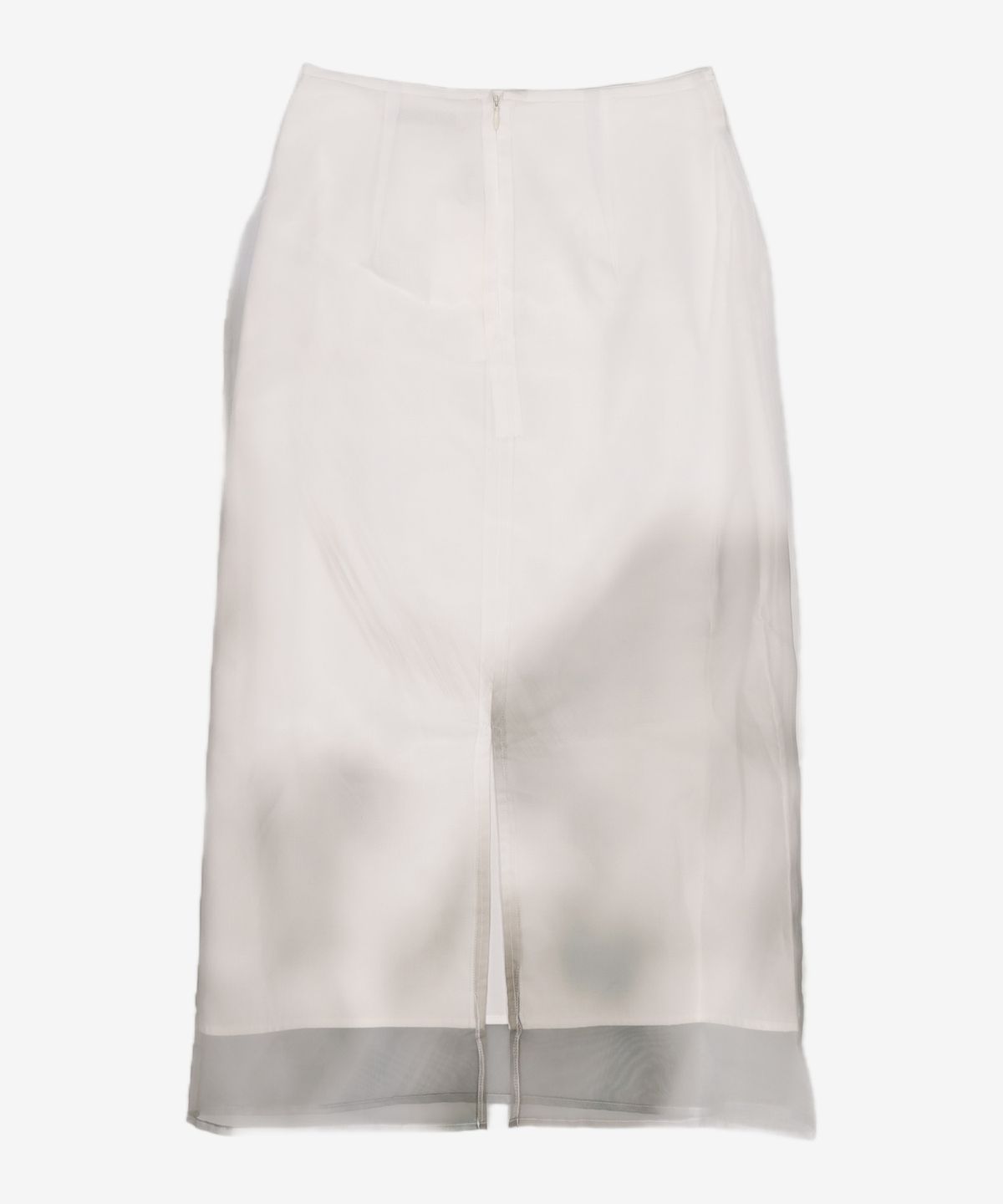 쓰리투에이티(THREE TO EIGHTY) PRINTED ORGANZA LAYERED SKIRT (WHITE) S