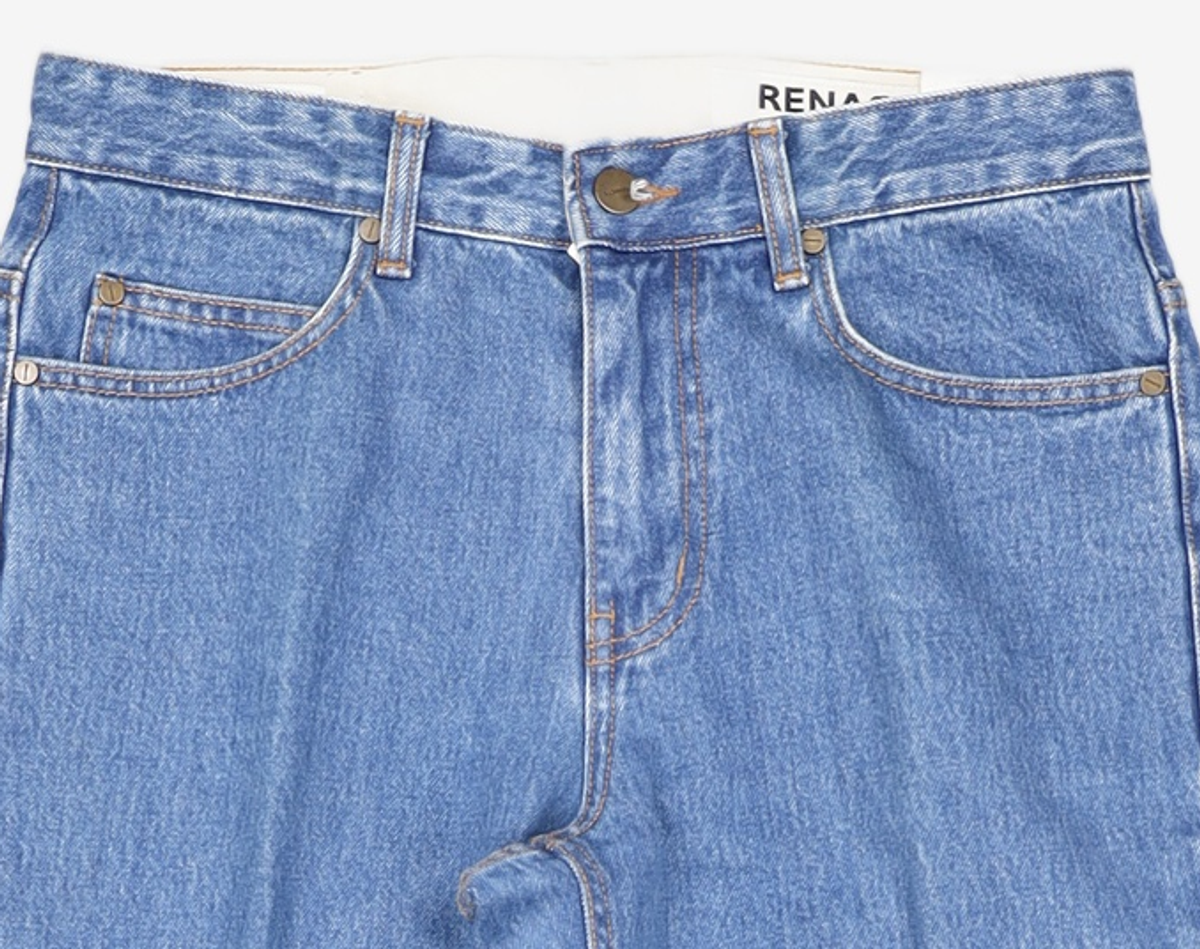 리넥츠(RENACTS) Tailored Straight Denim Pants [M.Blue] 2
