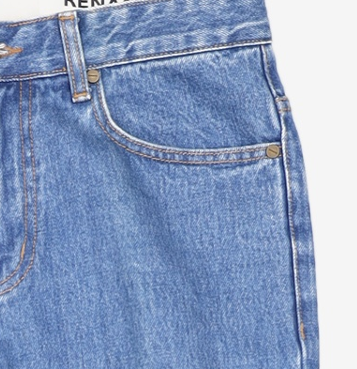 리넥츠(RENACTS) Tailored Straight Denim Pants [M.Blue] 2