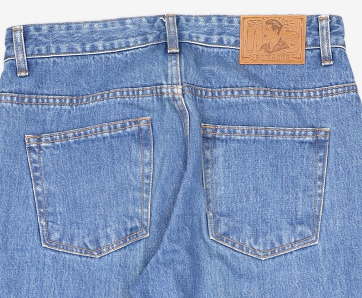 리넥츠(RENACTS) Tailored Straight Denim Pants [M.Blue] 2