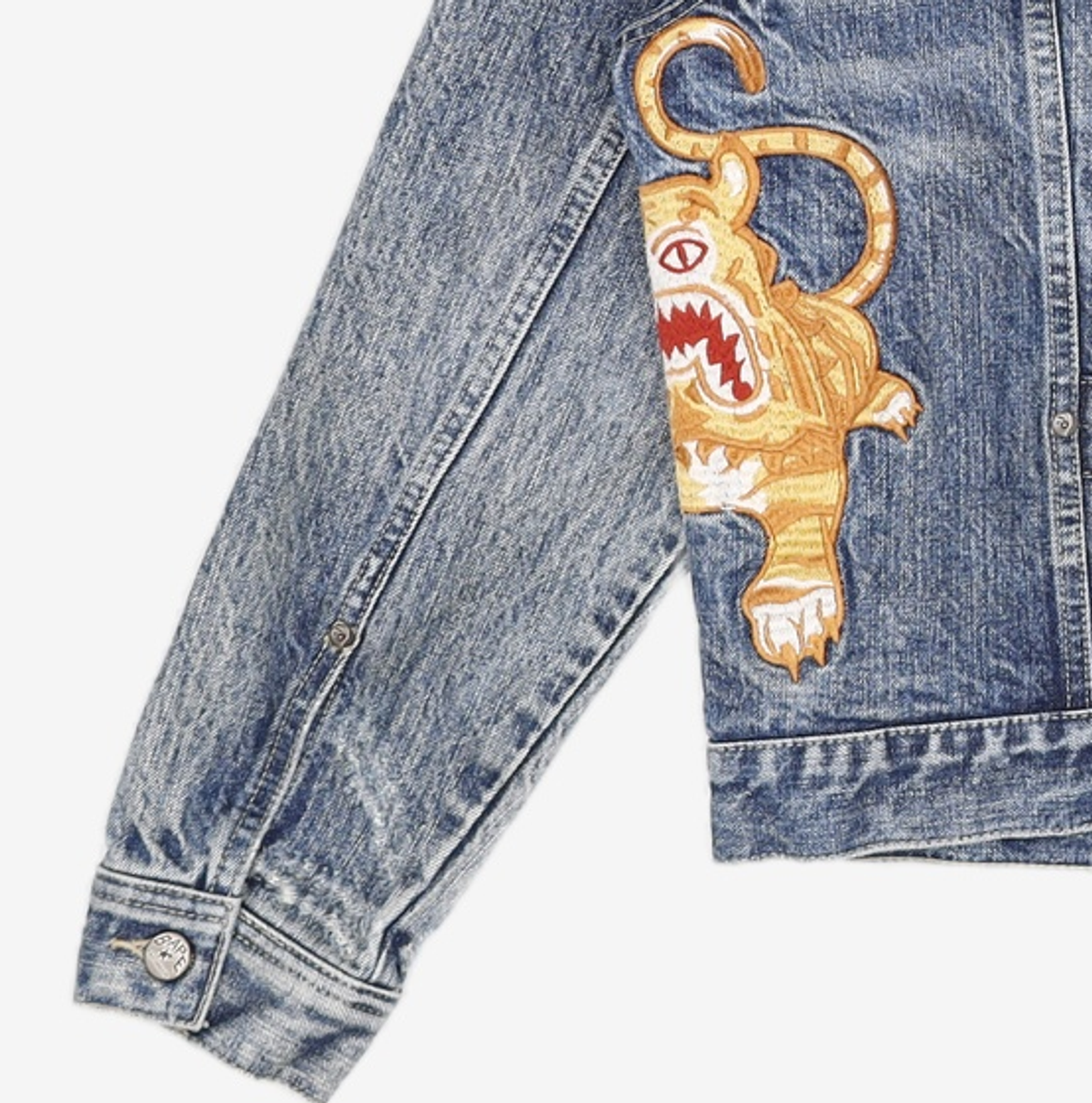 베이프(BAPE) 데님/트러커 재킷 S