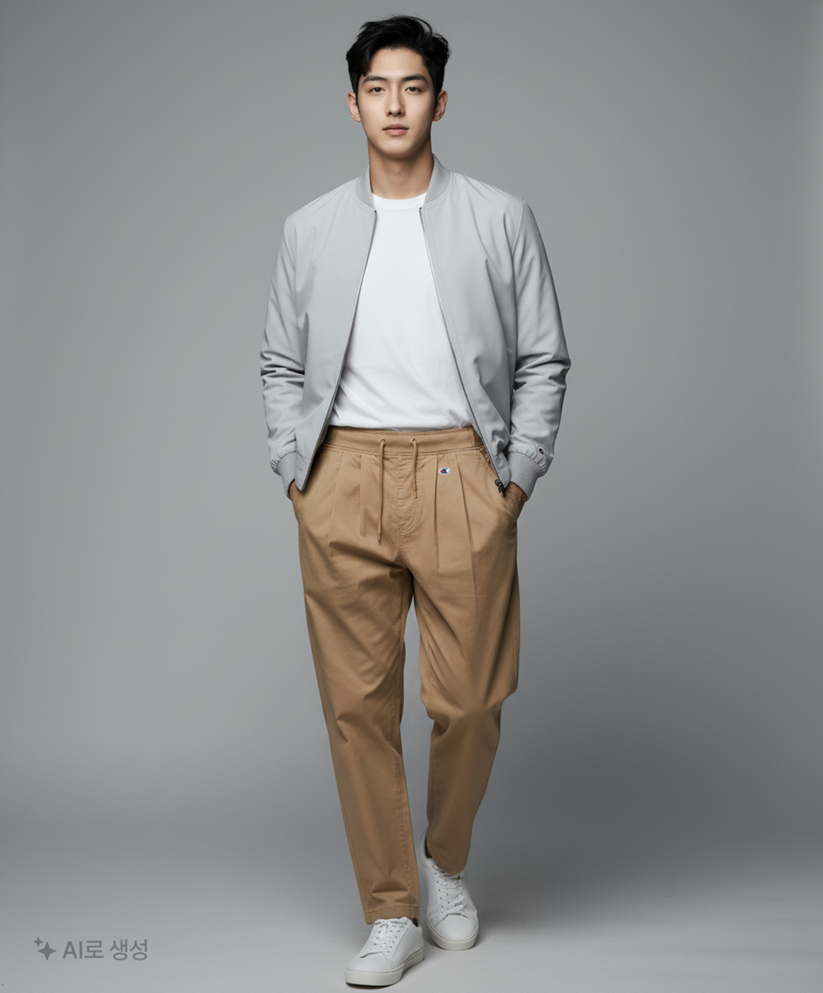챔피온(CHAMPION) [ASIA] 면트윌 테이퍼드 캐주얼 롱팬츠 (NORMAL BEIGE) CKPA1F523I2 XL