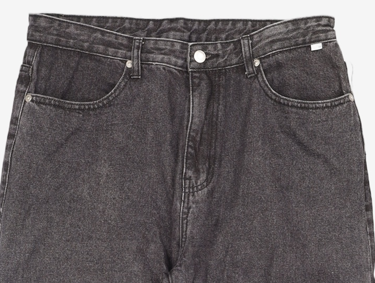 노매뉴얼(NOMANUAL) T.W DENIM PANTS - WASHED BLACK L