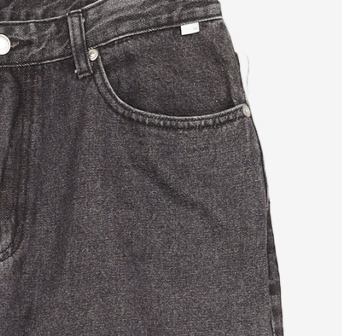 노매뉴얼(NOMANUAL) T.W DENIM PANTS - WASHED BLACK L