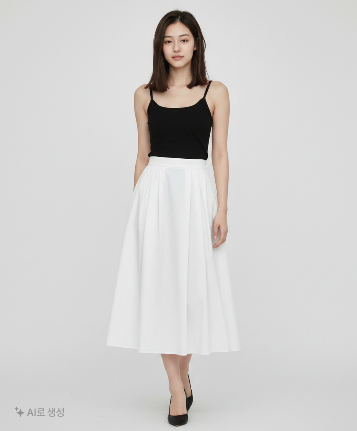 엽페(YUPPE) COTTON LONG SKIRT_WHITE S